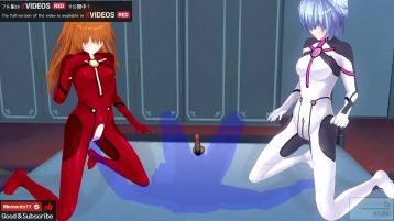 Anime Erótico Con Creampie 3p Con Rei Y Asuka, Lesbiana Incluida Muestra Gratis